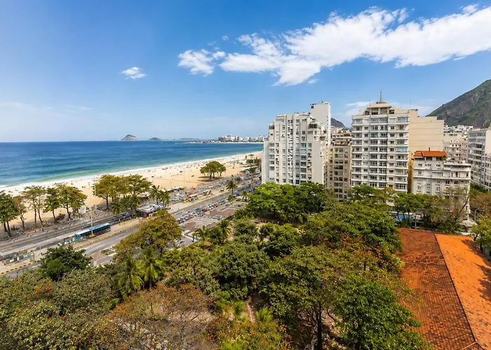 Vista Incrivel Para O Mar Em Copacabana Rio de Janeiro